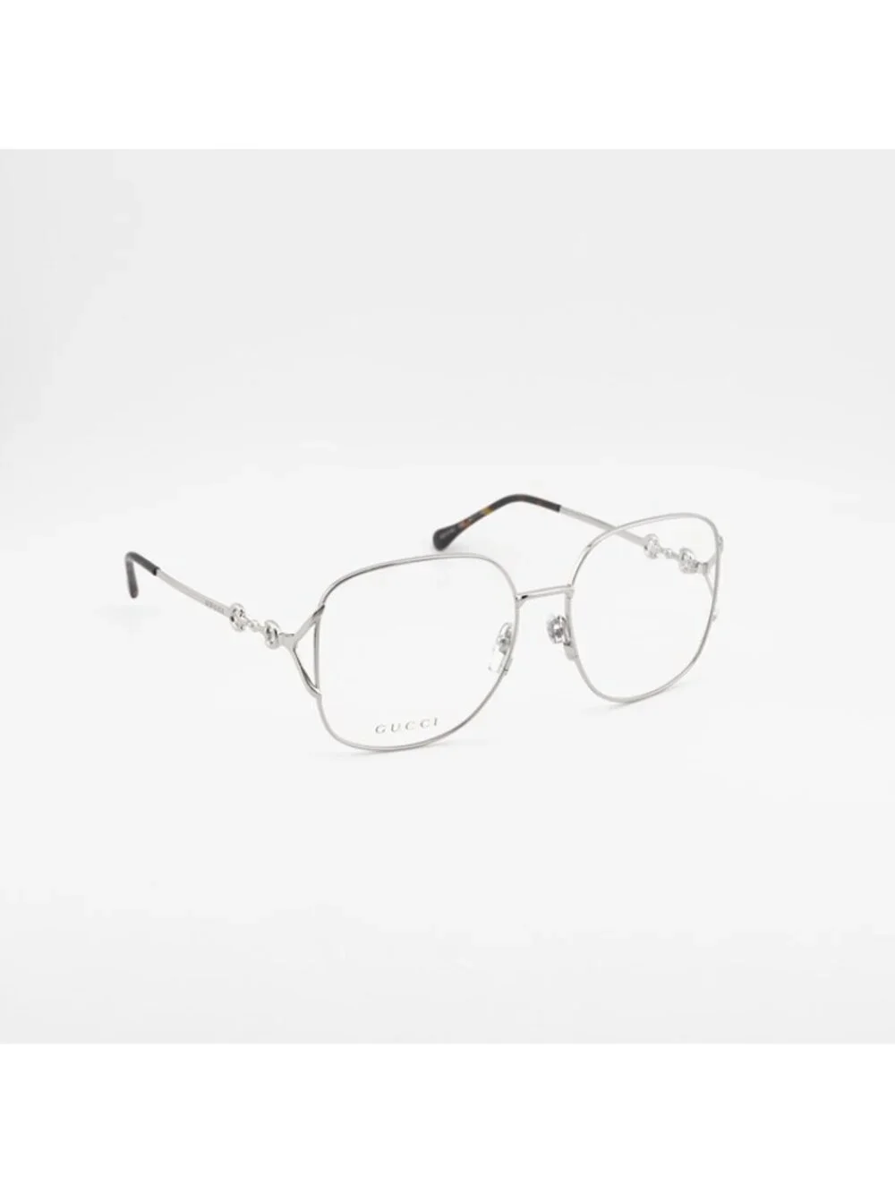 Gucci GG1019O 002 Eyeglasses Silver 58mm Square Frame
